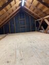 Large attic space above garage.